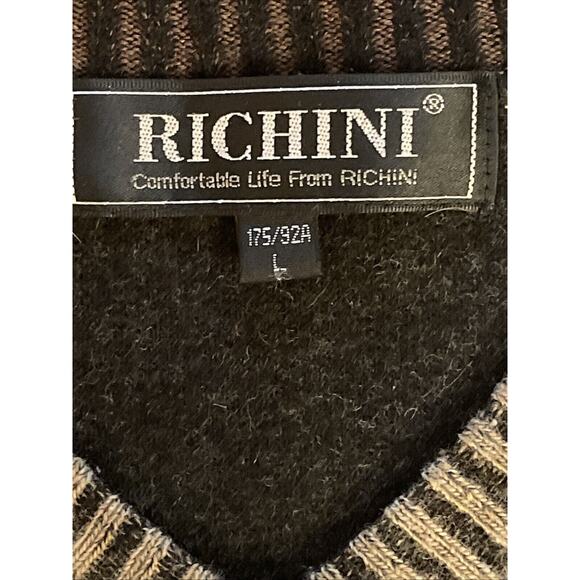 Mens Sweater Vest Large Y2K 90’s Grandpacore Layering Preppy Neutral Office - Picture 5 of 5